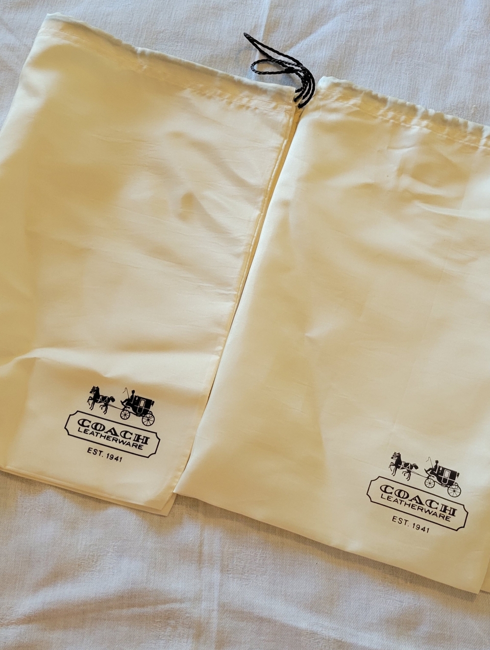 Coach Purse Satin Storage Bags X 2